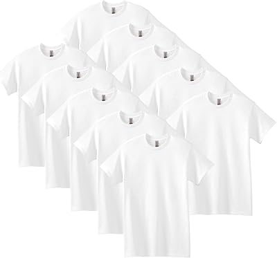 Gildan Men's 10-Pack Heavy Cotton Adult T-Shirt (G5000)