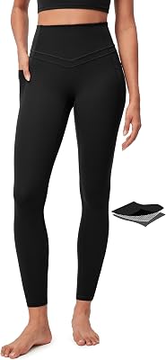 IUGA Compression Leggings with Pockets for Women Tummy Control Yoga Pants